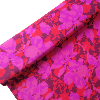 Preview: Viskose Floral Pink - Stenzo